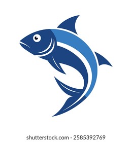 Fish logo vector art illustration