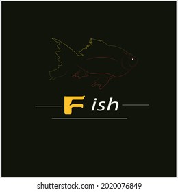 vector logotipo de pescado para la empresa. diseño de icono de imagen vectorial con logotipo de pez. ilustración de icono de pescado