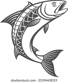 a fish logo vector design