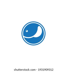 Ilustración del diseño vectorial del logotipo de pescado
