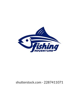 Fish Logo Vector, Fishing Logo Design Vector, Fish Logo Illustration