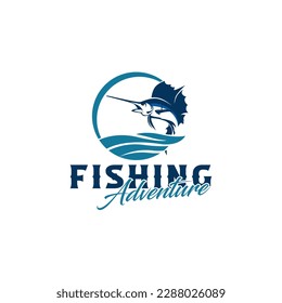 Fish Logo Vector, Fishing Logo Design Vector, Fish Logo Illustration