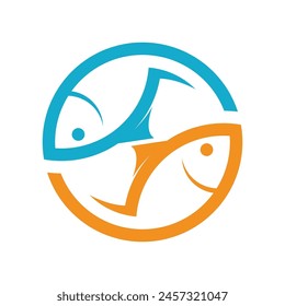 Fish Logo Vector Icon Design