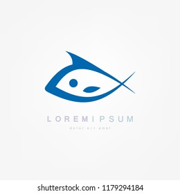 Fish logo. Vector illustration