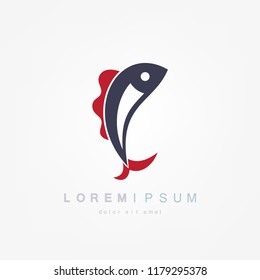Fish logo. Vector illustration