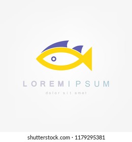 Fish logo. Vector illustration