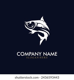 Fish logo, fish vector illustration.