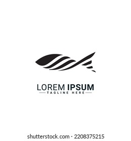 Fish logo vector illustration design 