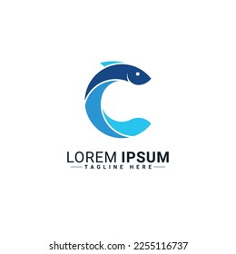 Fish logo vector illustration design  