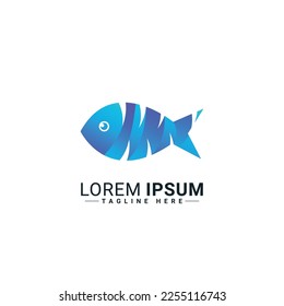 Fish logo vector illustration design  