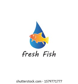 Fish logo vector illustration template