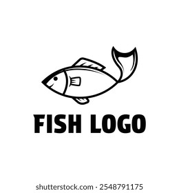 fish logo vector sea food restaurant concept idea