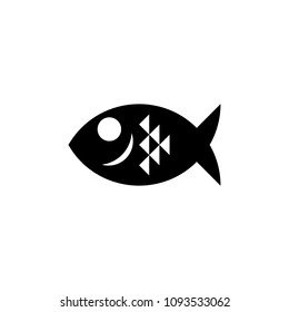 Fish logo vector. fish silhouette graphic design.