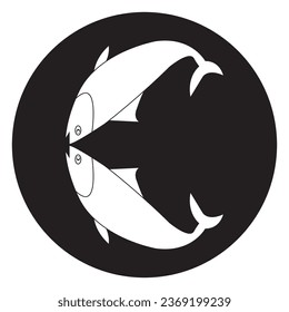 Fish logo vector template design illustration and background
