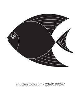 Fish logo vector template design illustration and background