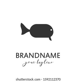 Fish logo vector template, suitable for fishing, restaurant seafood, market shop, business store, aquatic mascot and environment icon. Illustration of graphic flat style