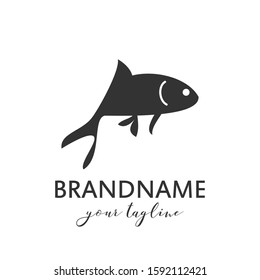 Fish logo vector template, suitable for fishing, restaurant seafood, market shop, business store, aquatic mascot and environment icon. Illustration of graphic flat style