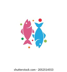 Fish logo,fish menu ilustration vector template