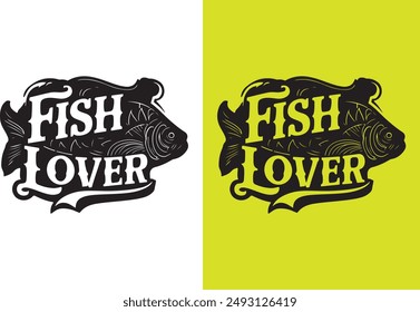 fish lover vector illustration eps fish lover vector fishing hook