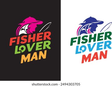 fish lover vector illustration eps fish lover vector fishing hook