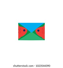 Fish Mail Logo Icon Design