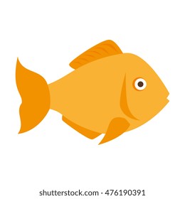 fish marine animal fauna ocean sea life cartoon vector illustration