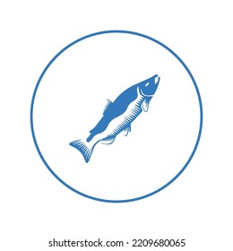 Fish marine specie sea icon | Circle version icon |