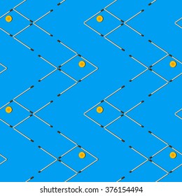 Fish from matches. Seamless Pattern. Use it for surface textures, wallpaper, web-page background and wherever you want. It will help you to complement your work.