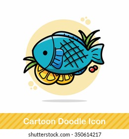 fish meat doodle