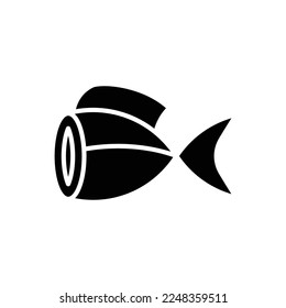 fish meat icon vector design template in white background