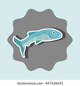 fish meat isolated icon design, vector illustration  graphic 