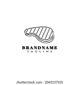 Designvorlage für Fischfleisch - moderne Vektorgrafik