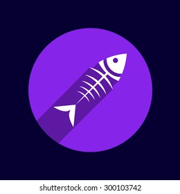 fish menu vector design template logo icon.