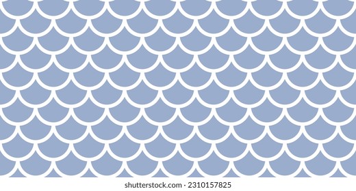 Fish, mermaid, dragon scales seamless pattern. Mermaid tail pattern. Fish and snake scale background. Abstract japanese geometric line water wave and roof tiles background. Vector illustration.