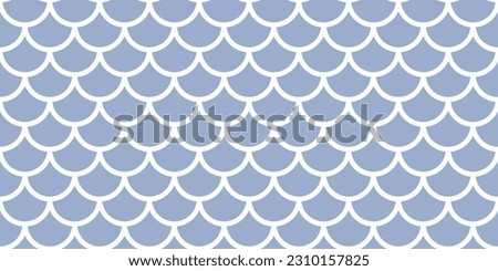 Fish, mermaid, dragon scales seamless pattern. Mermaid tail pattern. Fish and snake scale background. Abstract japanese geometric line water wave and roof tiles background. Vector illustration.