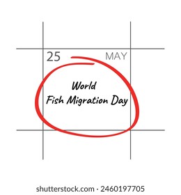  Fish Migration Day, 21st May, calendar date.