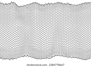 Fish net background or fishnet pattern with fishing rope texture, vector sea or ocean grid. Fishnet fabric of lines, fisherman or hunting catch neat or marine mesh lattice pattern background