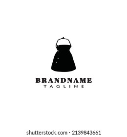fish net cartoon logo design template icon black isolated modern vector illustration