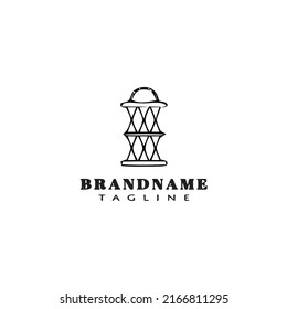 fish net cartoon logo design template icon black modern isolated vector illustration