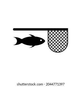 Fish Net Icon. Fisherman Equipment Symbol - Vector, Sign for Design, Presentation, Website or Apps Elements. 