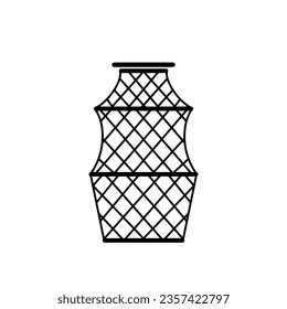 Fish Net Icon, True Black Icon
