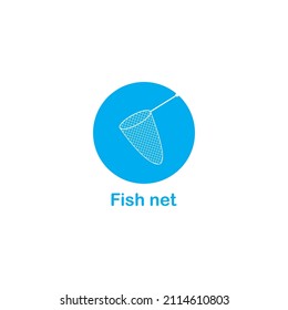 Fish net logo vector  illustration sign for web and design