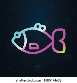 Fish nolan icon. Simple thin line, outline vector of seaside icons for ui and ux, website or mobile application