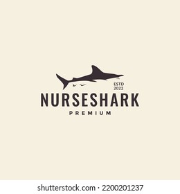 fish nurse shark vintage logo