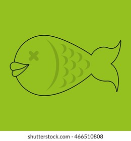 Fish, Nutritive food design, vector illustration eps10 graphic 