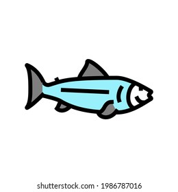fish ocean color icon vector. fish ocean sign. isolated symbol illustration