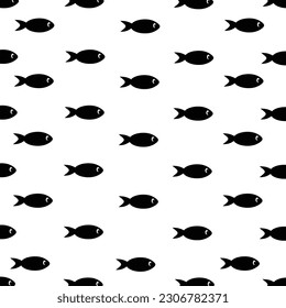 Fish ocean sea vector seamless pattern wallpaper background. Vector illustration.