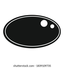 Icono de la cápsula de aceite de pescado. Ilustración simple del icono vectorial de cápsulas de aceite de pescado para diseño web aislado en fondo blanco