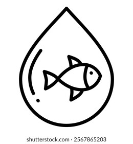 Fish Oil Icon Element For Design