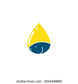 fish oil icon vector illustration concept design template web